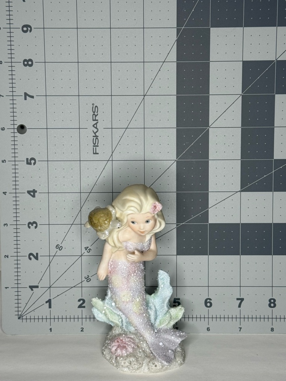 Enesco Coral Kingdom Mermaid Figurine “Sabrina” - Pastel Pink & Purple